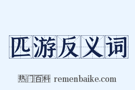 匹游反义词是什么意思的图片